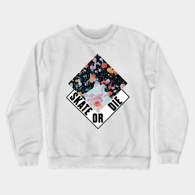 Skate or die skater skating shredding logo Crewneck Sweatshirt by Captain-Jackson